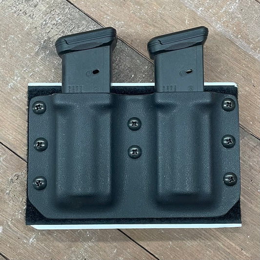 VELCRO BACK DOUBLE MAG HOLDER